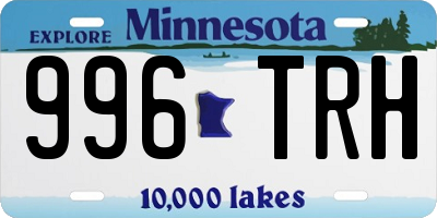 MN license plate 996TRH