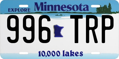 MN license plate 996TRP