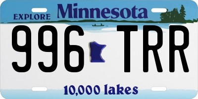 MN license plate 996TRR