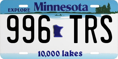 MN license plate 996TRS
