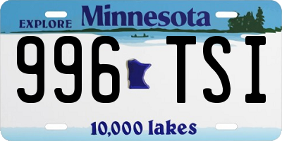 MN license plate 996TSI