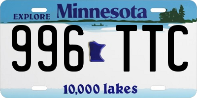 MN license plate 996TTC