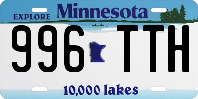 MN license plate 996TTH