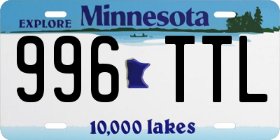 MN license plate 996TTL