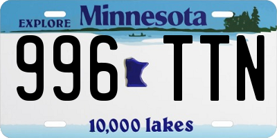MN license plate 996TTN