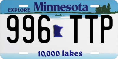 MN license plate 996TTP