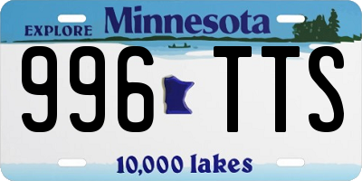 MN license plate 996TTS