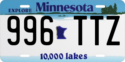 MN license plate 996TTZ