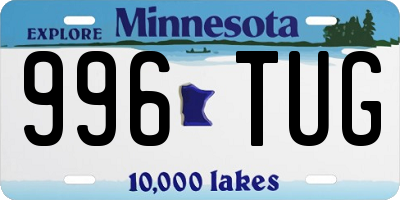 MN license plate 996TUG