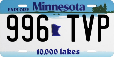 MN license plate 996TVP