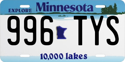 MN license plate 996TYS