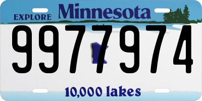 MN license plate 9977974