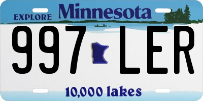 MN license plate 997LER