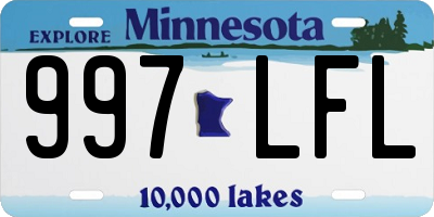 MN license plate 997LFL