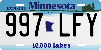 MN license plate 997LFY