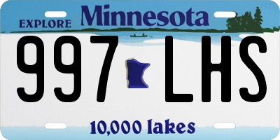 MN license plate 997LHS