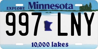 MN license plate 997LNY