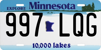 MN license plate 997LQG
