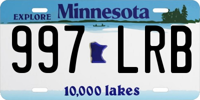 MN license plate 997LRB