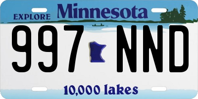 MN license plate 997NND