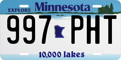 MN license plate 997PHT