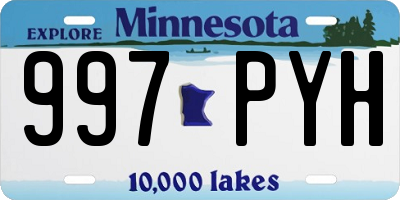 MN license plate 997PYH