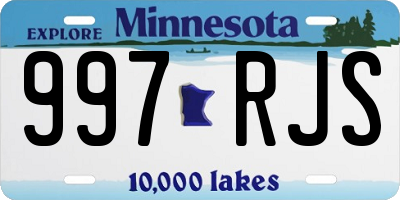 MN license plate 997RJS