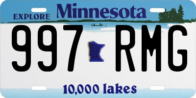 MN license plate 997RMG