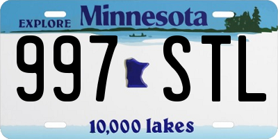 MN license plate 997STL