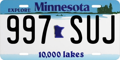 MN license plate 997SUJ