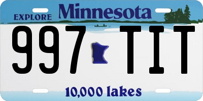 MN license plate 997TIT