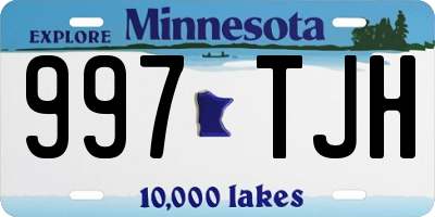 MN license plate 997TJH