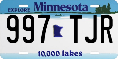 MN license plate 997TJR