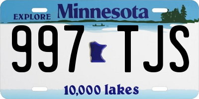 MN license plate 997TJS