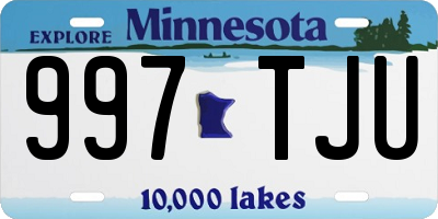 MN license plate 997TJU