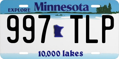 MN license plate 997TLP
