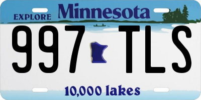 MN license plate 997TLS