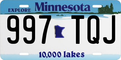 MN license plate 997TQJ