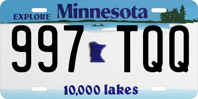 MN license plate 997TQQ