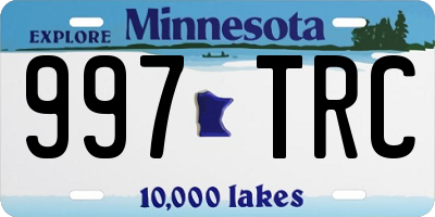 MN license plate 997TRC