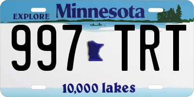 MN license plate 997TRT