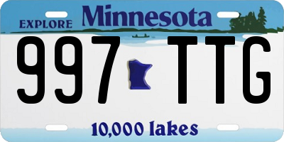 MN license plate 997TTG