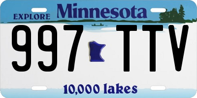 MN license plate 997TTV