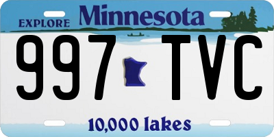 MN license plate 997TVC