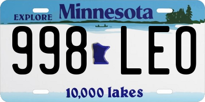 MN license plate 998LEO