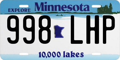 MN license plate 998LHP