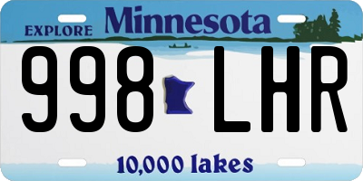 MN license plate 998LHR