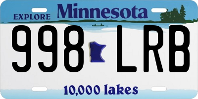 MN license plate 998LRB