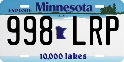 MN license plate 998LRP