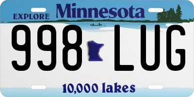 MN license plate 998LUG